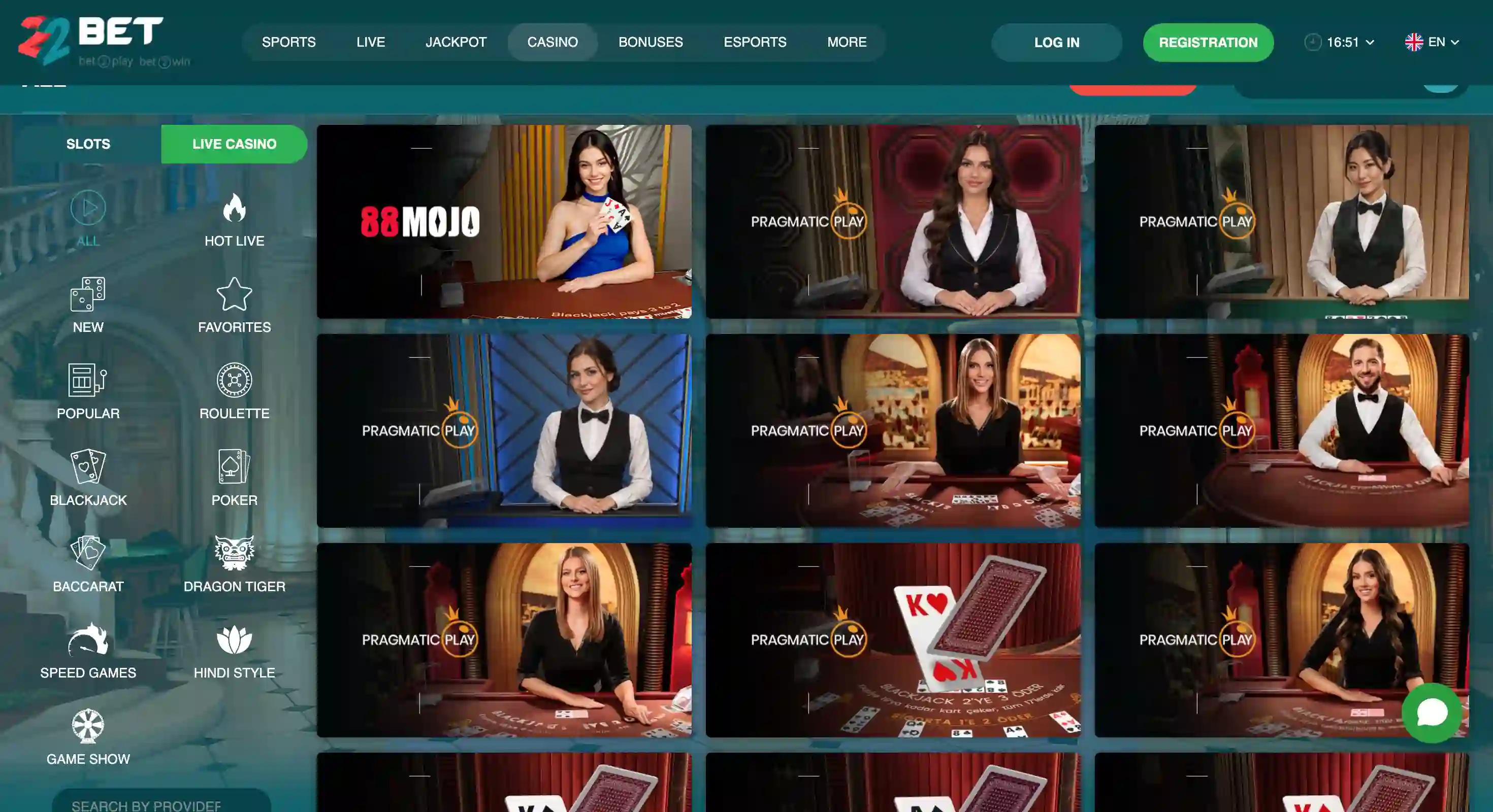 22Bet Giochi